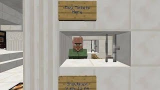 Minecraft Pocket Edition:How to make a working Ticket Booth(100% No Mods or Add-ons)