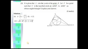 HKDSE 2018 Maths Core Paper I Solution Q19 Part2, Coordinates Geometry of Circle(圓形方程)