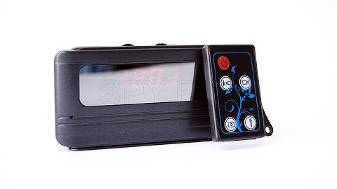 Camera -- alarm clock with motion detector  - SPY.EU