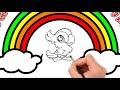 How to Draw Rainbow and coloring