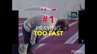 8 common mistakes during salah