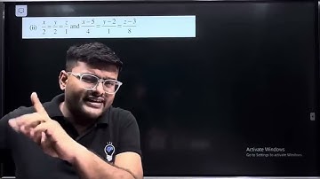 9. Find the angle between the following pair of lines