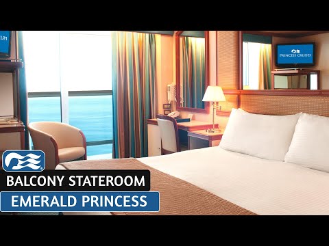 Emerald Princess Premium Balcony walkthrough tour