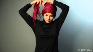 Shawl tutorial : Criss cross turban