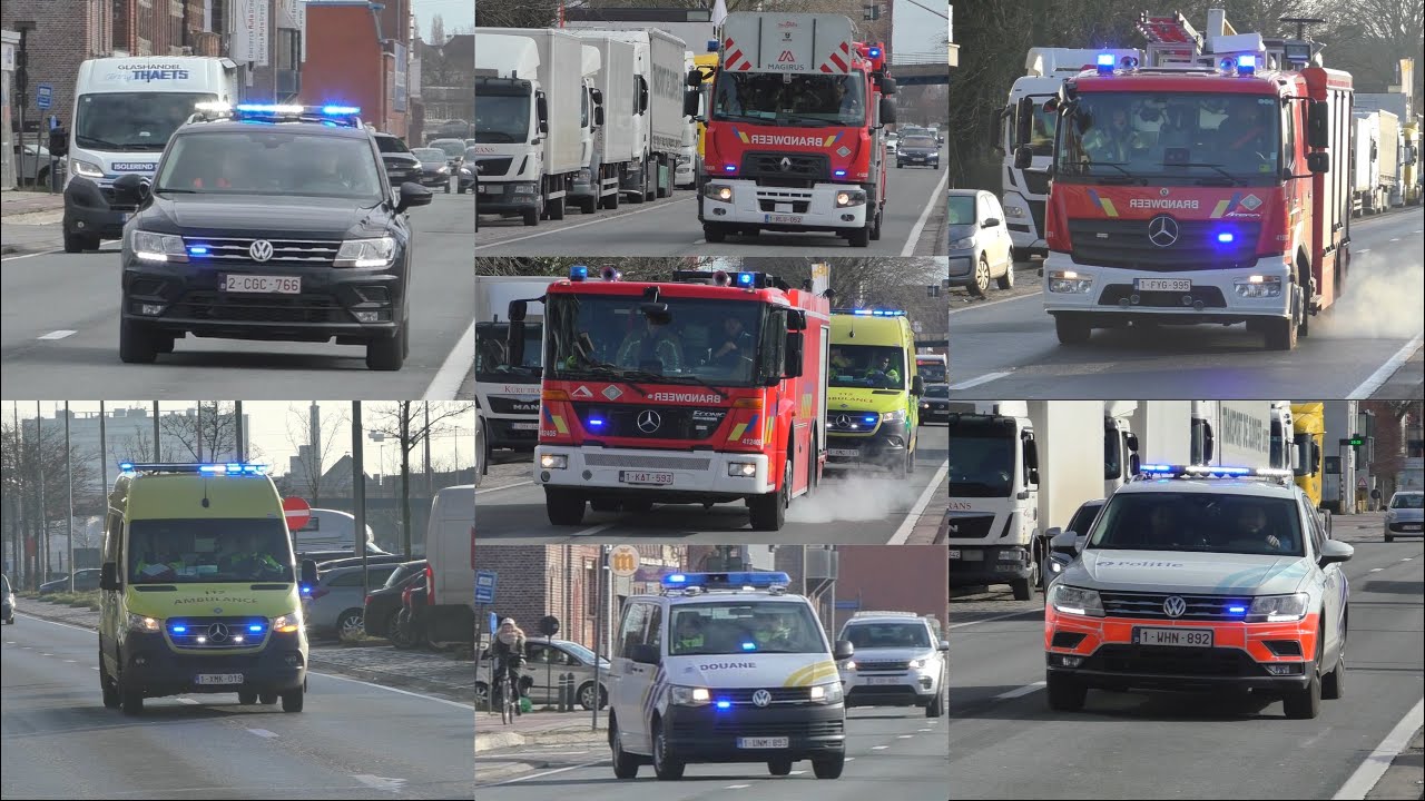 [Dag compilatie] Douane, AOB, Brandweer, Ambulance & Politie met spoed in Gent!