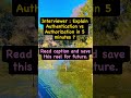Authentication vs Authorization