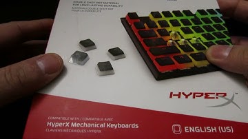 HyperX Double Shot PBT Keycaps Unboxing
