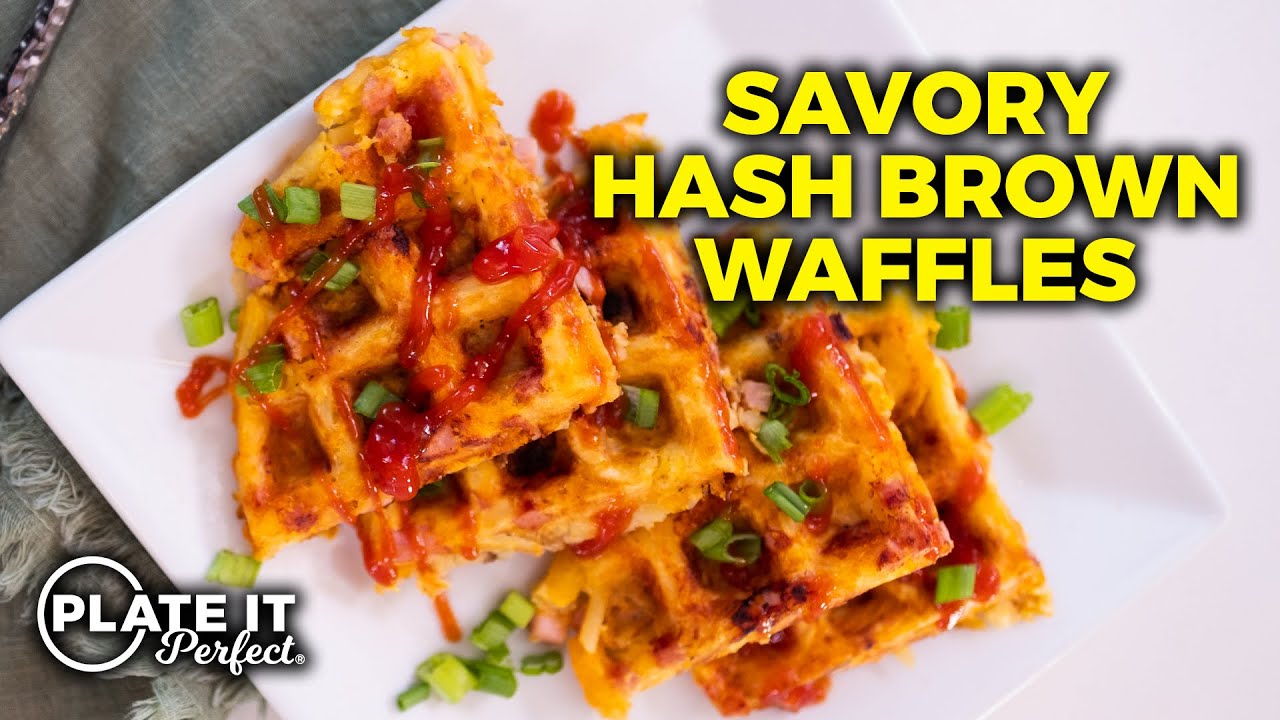Simple Savory Hash Brown Waffles Plate It Perfect YouTube