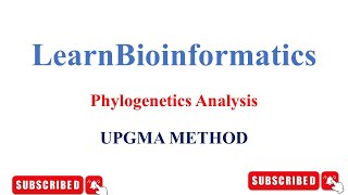 UPGMA Method Phylogenetic Analysis-Distance Based Method
