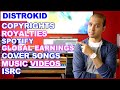 DistroKid - 20 Questions ANSWERED! Copyrights, Cover Songs, Royalties, Spotify, Global Earnings...