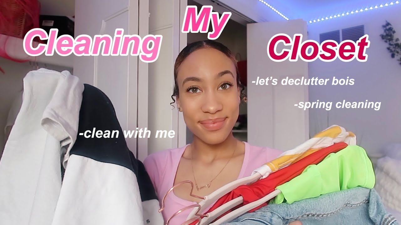 cleaning out my closet! *spring cleaning* (reorganize and declutter with me)