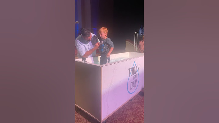 My 6 year old baptism