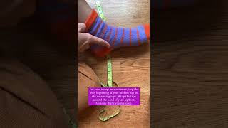How to measure your foot for knitting socks #knittingsocks #knitsocks #knittingtips #sockknitting