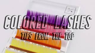 Famous WORKING WITH COLORED LASHES | LASH AFFAIR Wealth