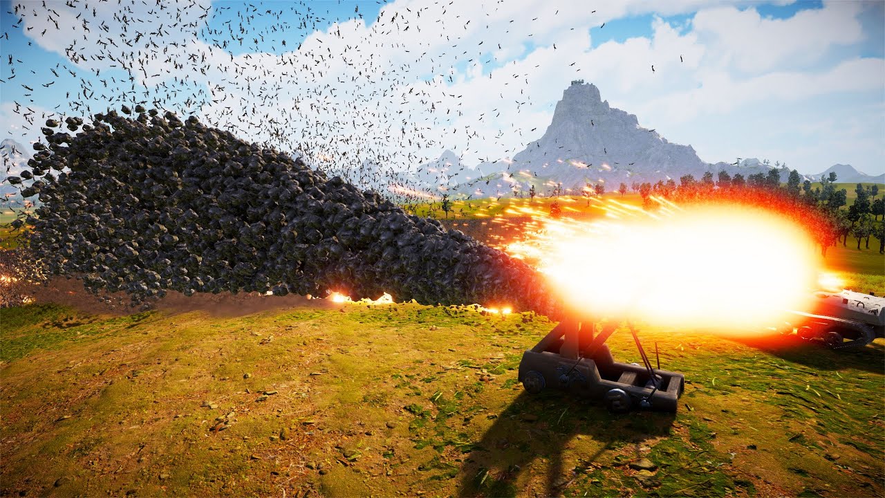 CATAPULT & TANK FULL-AUTO vs 4 ARMIES (1 million) UEBS 2 - Ultimate Epic Battle Simulator 2