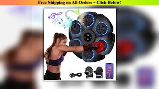 Smart Bluetooth Music Six Target Boxing Machine -9 Modes & 9-Speed Training,Auto Color-Change Hit