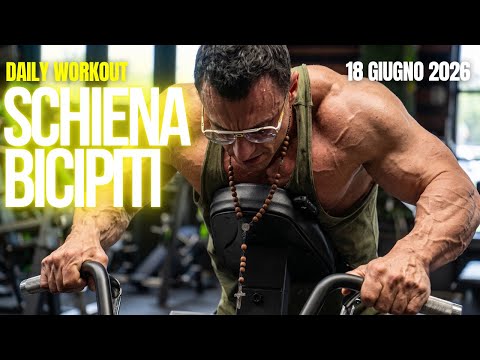 First back and biceps workout …