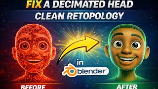 Perfect Face Retopology in Blender (Clean Edge Flow Tutorial)