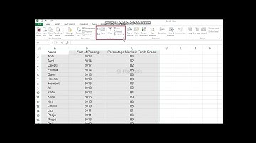 Class 7 - Ch 4 - Advanced Features of MS Excel 2013 - Sorting and Conditional Formatting of Data