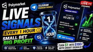 👉 LIVE Polymarket Signals Every 1 Hour 🔥 Small Bets → Big Profit