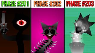 Phase 201 VS Phase 202 VS Phase 203 in Incredibox Sprunki