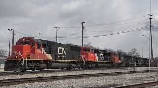 Amazing Lashup on the CN/EJE at Griffith, IN 4/14/20