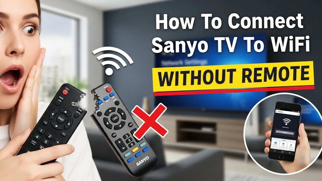 How To Connect Sanyo TV To WiFi Without Remote – This Hidden Button Saves You