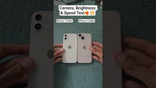 iPhone 13 Mini vs iPhone 12 Mini | Camera, Brightness & Speed Test Comparison! #shorts #viral