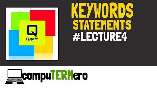 QBASIC || Keywords and Statement || #Lecture4