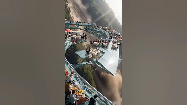 Glass Bridge BBQ Turns Into Chaos! 😱 Guests Fall as Floor Suddenly Breaks