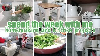 SPEND THE ENTIRE WEEK WITH ME / HOMEMAKING + FAMILY LIFE + KITCHEN ISLAND MAKEOVER