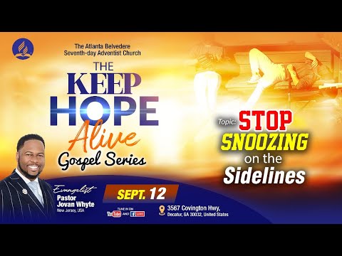“Stop Snoozing on the Sidelines” by Evangelist Pastor Jovan Whyle – September 12, 2025