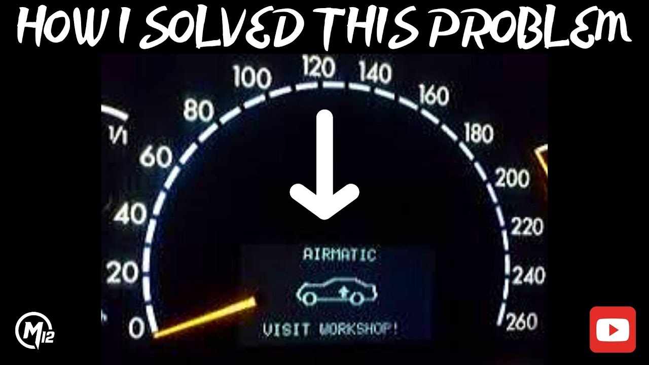 W220 S430 FIX "AIRMATIC VISIT WORKSHOP" Replace Air Valve Block - YouTube
