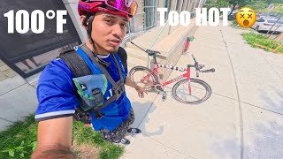 FIXED GEAR | DELIVERIES in 100° HEAT…This was Brutal!