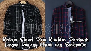 Kemeja Flanel Pria Kualitas Premium Lengan Panjang Murah dan Berkualitas