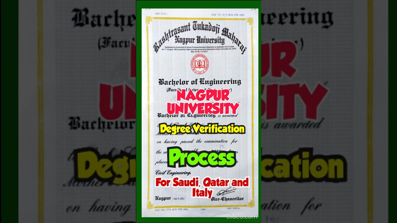 HOW TO DO NAGPUR UNIVERSITY DEGREE VERIFICATION | HRD ATTESTATION PROCESS IN NAGPUR | PROCEDURE