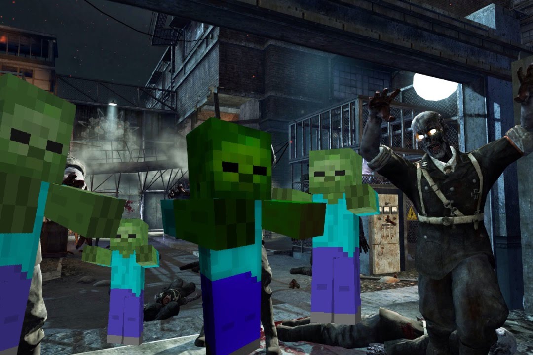 COD Zombies der riese remake in minecraft - YouTube