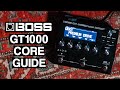 BOSS GT1000 CORE Getting Started Guide (GT1000 CORE Overview and Features)