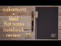 Nakamura Printing x Kleid Flat Notes Notebook Review