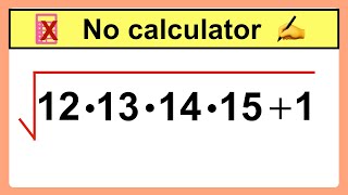 Nice Square Root Math Simplification