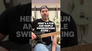 3 String Sweep Picking Etude for Beginner to Intermediate Sweepers 🧹🎸 #guitar #lesson