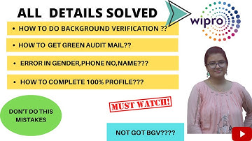 Wipro Background verification||How to upload all documents||Complete details of BGV||Must watch