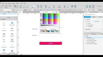 How to design login page using axure prototype
