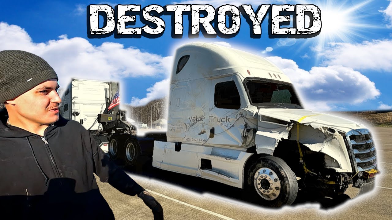 Driving 2300 Miles To BUY A WRECKED Rollover SEMI Truck | WILL WE MAKE IT?