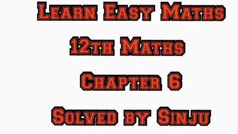 12th Maths Chapter 6 Example 6.23 Samacheer State board Tamil English medium