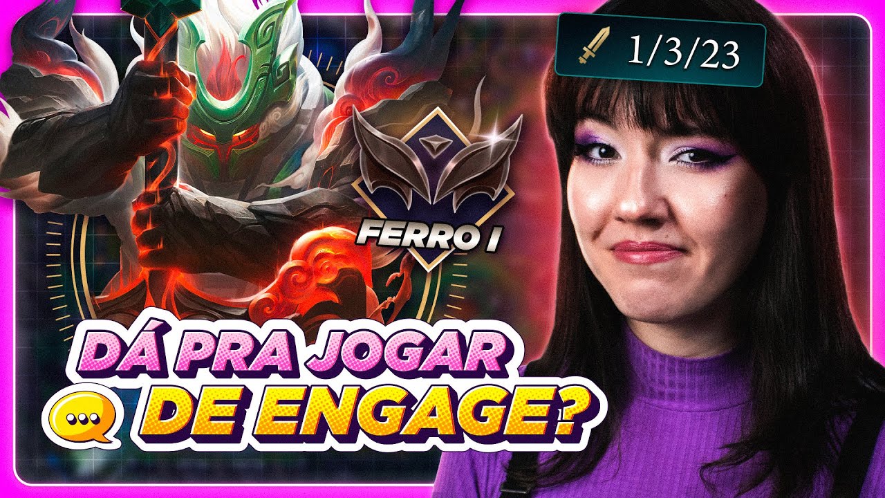 TESTANDO SUPORTE DE ENGAGE NO LOW ELO! 🧐 - GAMEPLAY EXPLICATIVA DE NAUTILUS 🤿✨