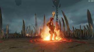 Doom 2016 . Hell guard boss battle Nightmare difficulty