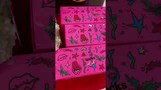 Betsey Johnson Socks To Wear with your bag #betseyjohnson #santatellme giftsforher #lvluxegirl