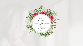 Floral Wedding Titles by arasari - VideoHive