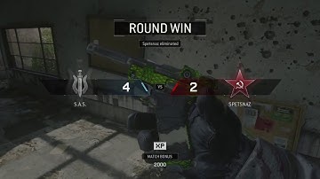 100 % Accuracy!!!!! The CRAZIEST 1v5 Clutch (Call of Duty: MWR)